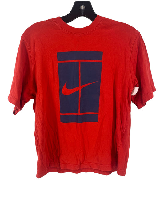 Red Athletic Top Short Sleeve Nike, Size Xs