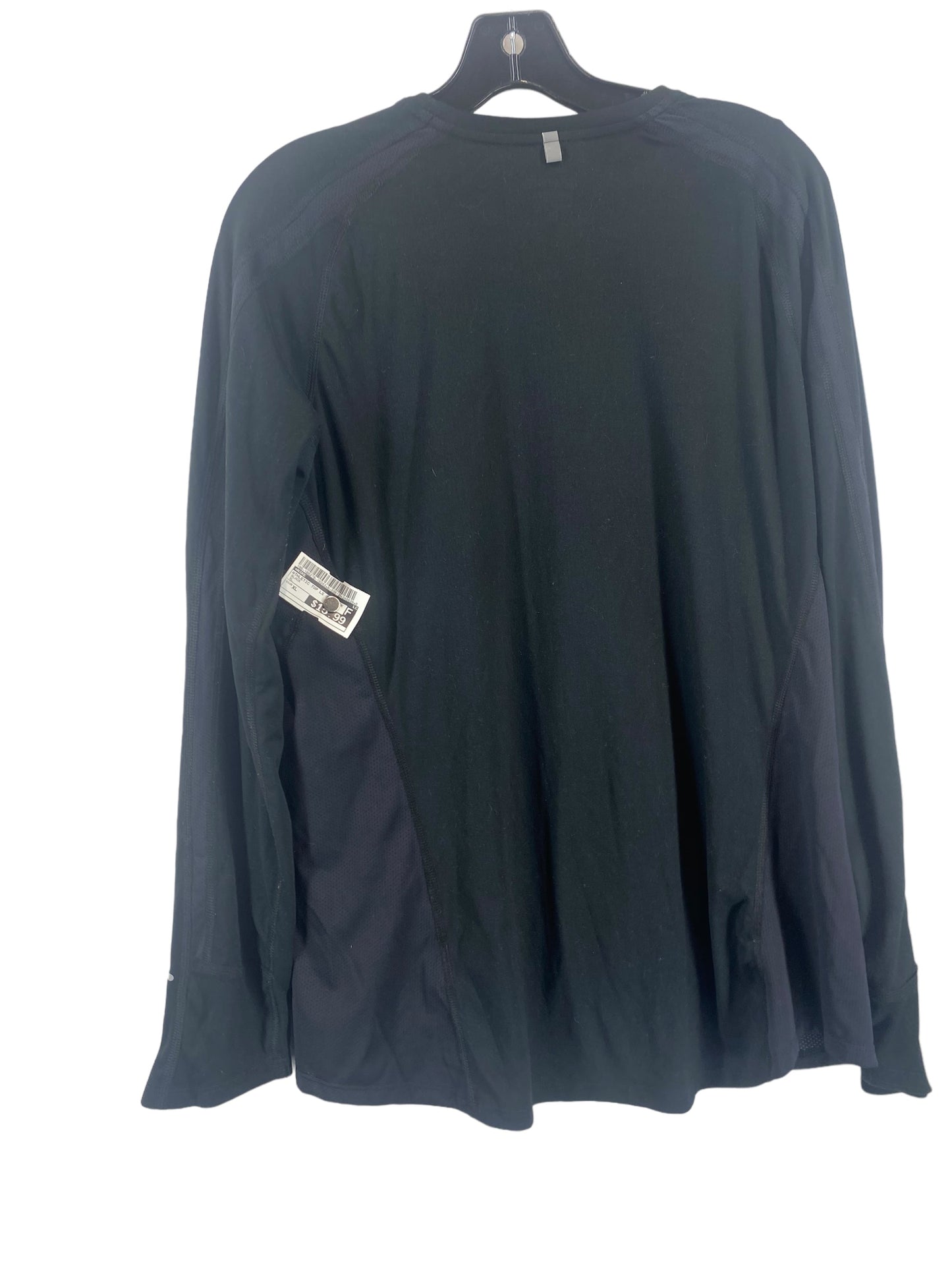 Black Athletic Top Long Sleeve Crewneck Nike, Size Xl