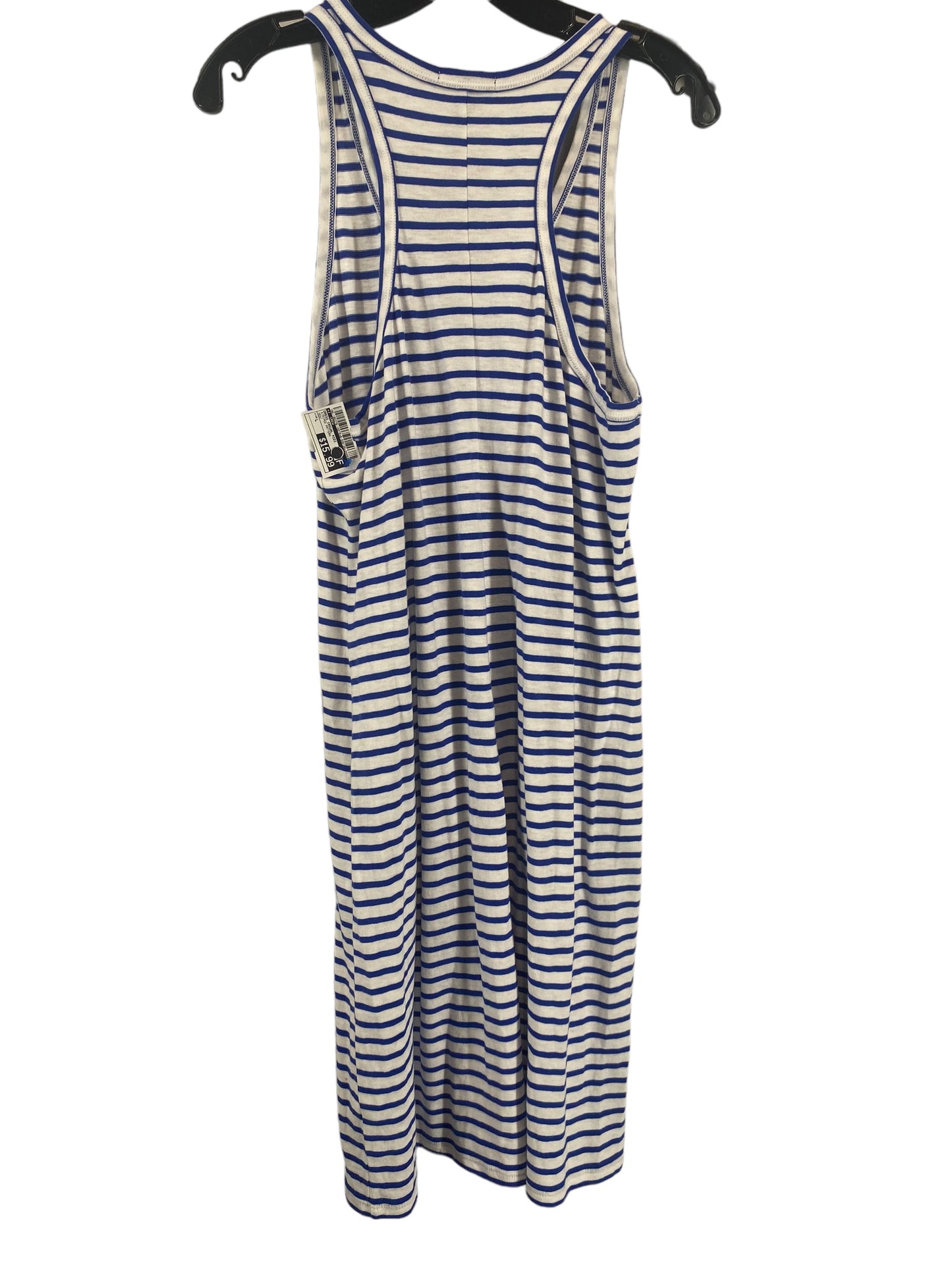 Striped Pattern Dress Casual Midi J. Crew, Size L