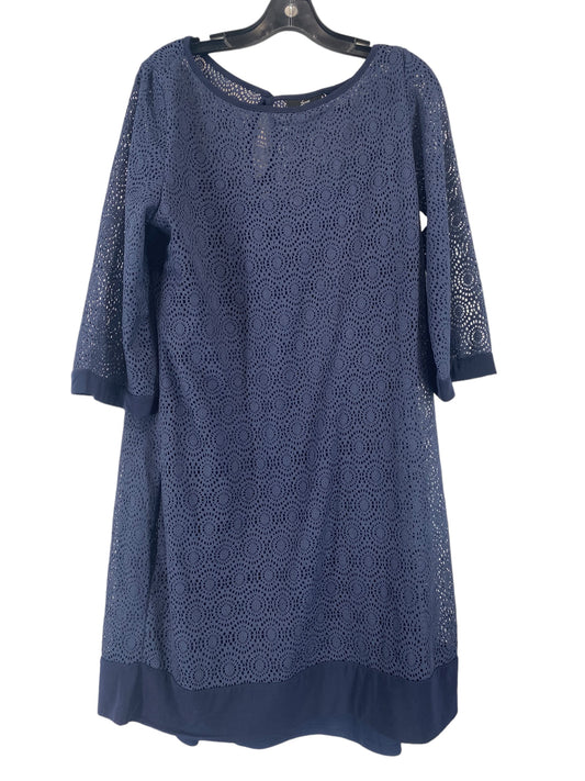 Dress Casual Short By Nina Leonard In Navy, Size: Xl