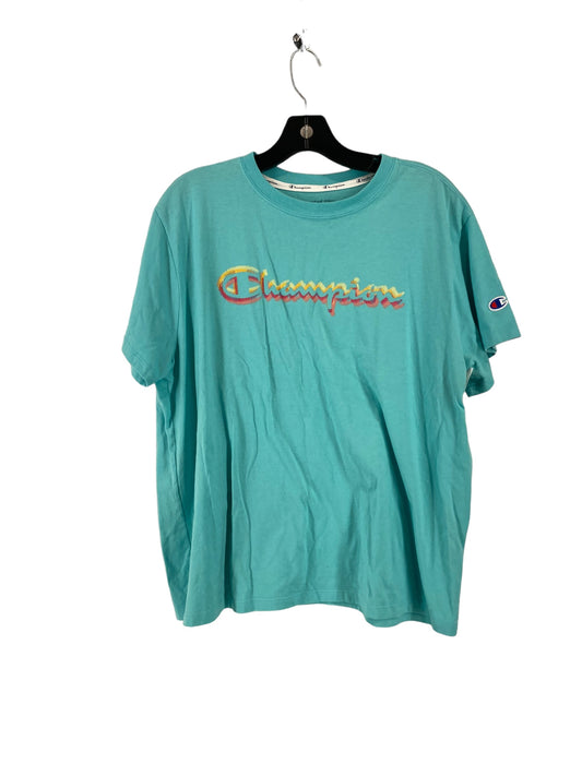 Teal Athletic Top Short Sleeve Champion, Size Xl