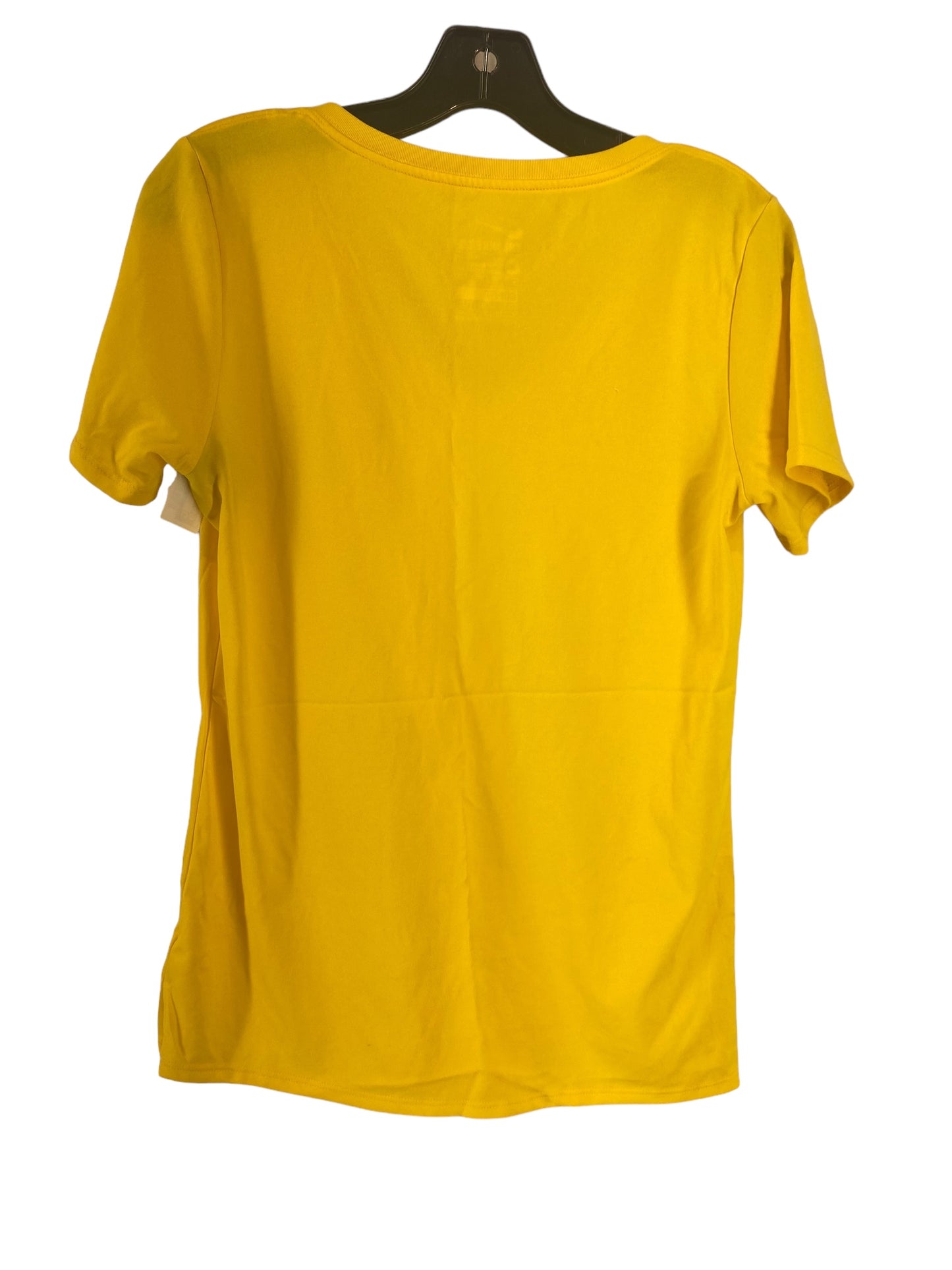 Yellow Athletic Top Short Sleeve Nike, Size M