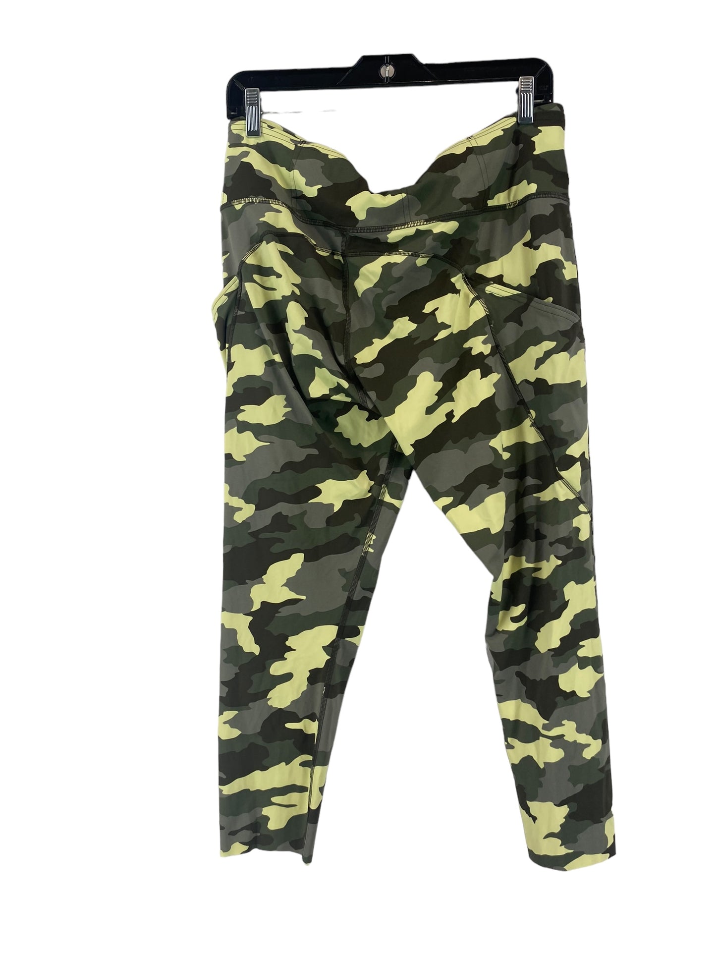 Camouflage Print Athletic Leggings Lululemon, Size 14