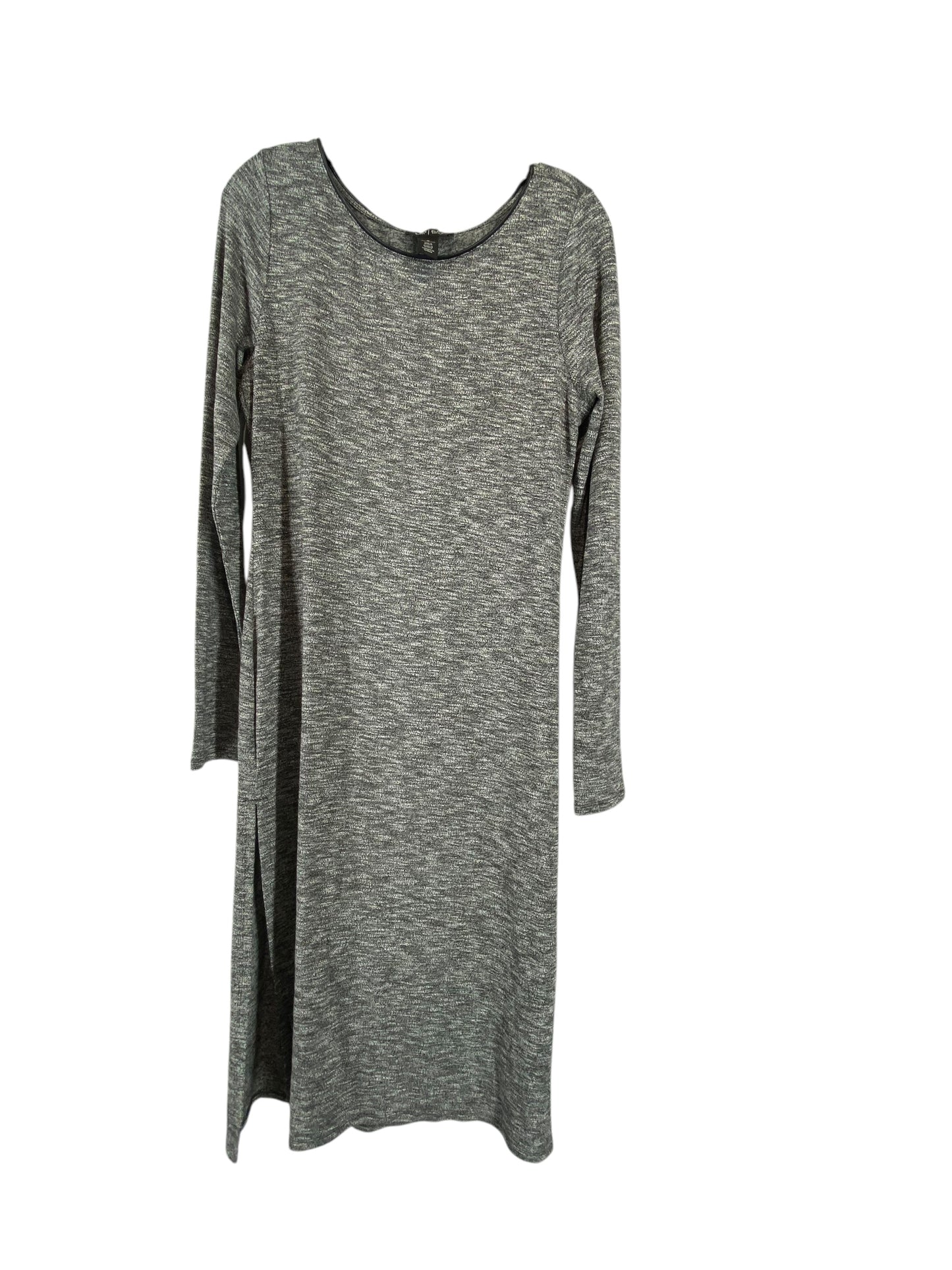 Dress Casual Midi By White House Black Market In Grey, Size: M