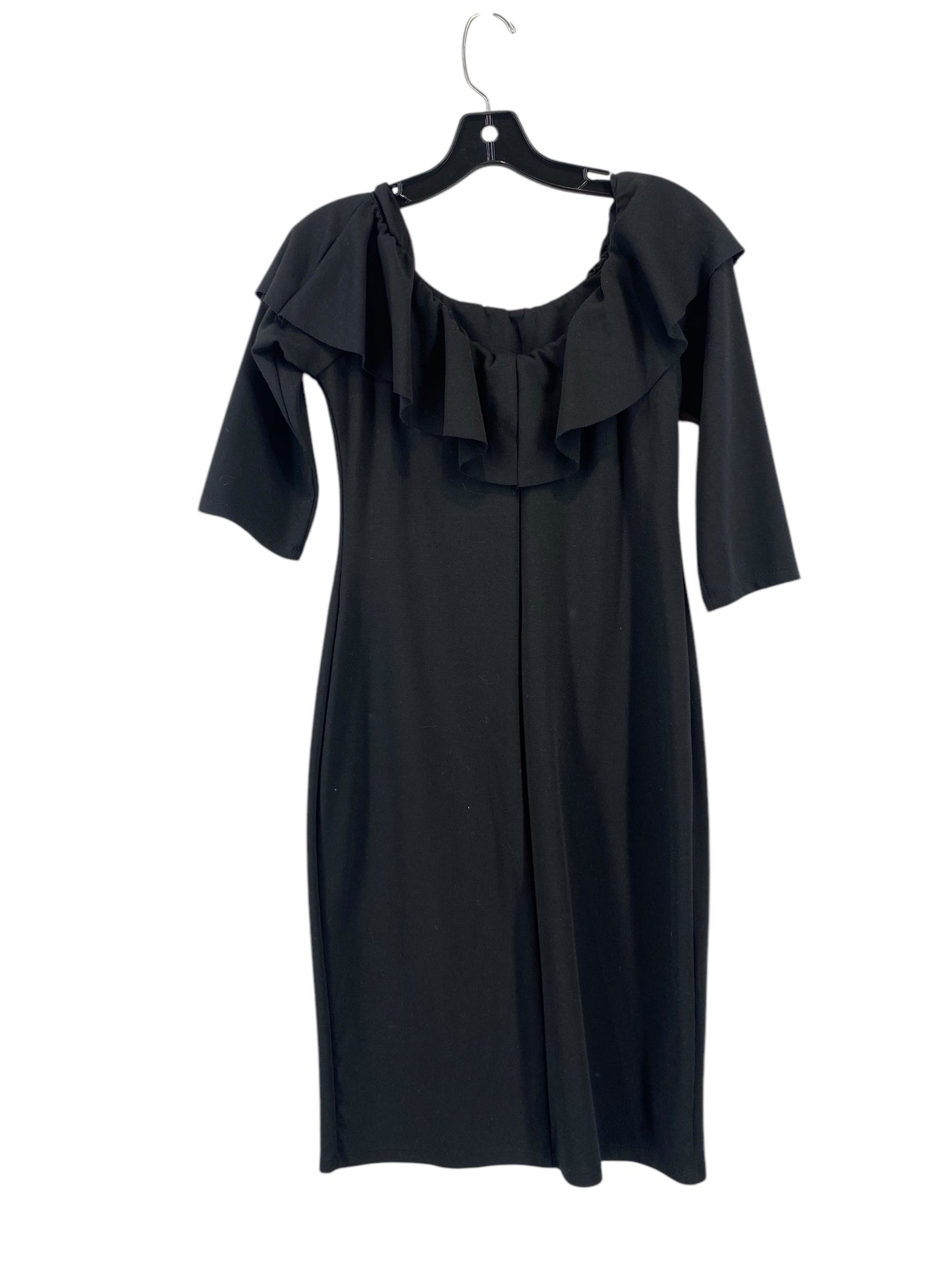 Dress Casual Midi By Zara In Black, Size: L