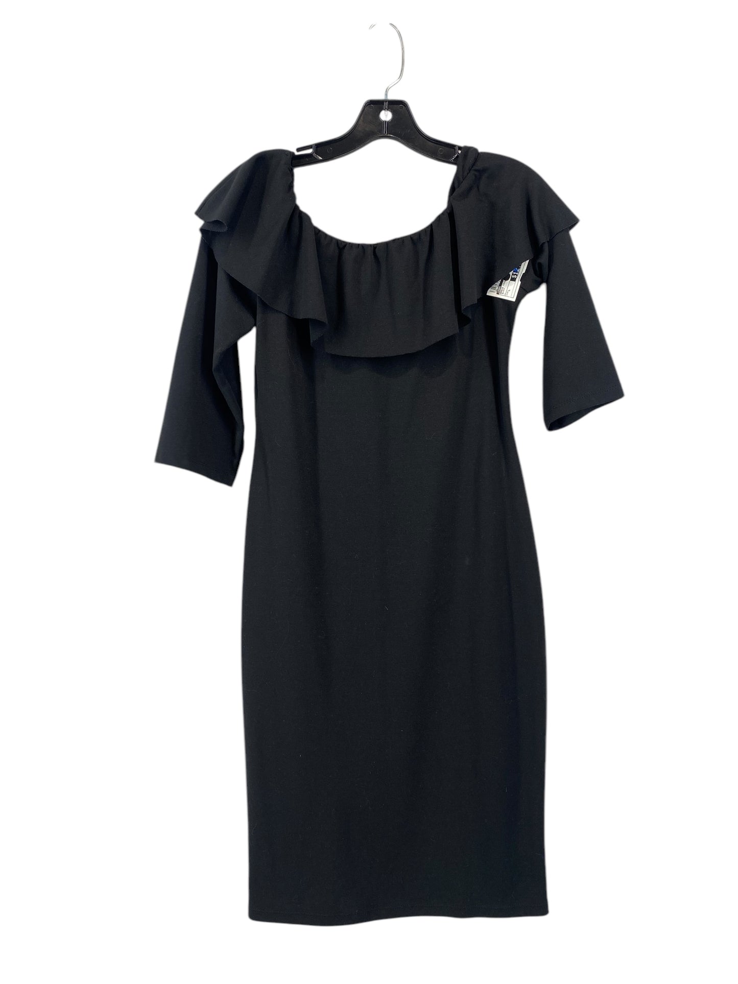 Dress Casual Midi By Zara In Black, Size: L