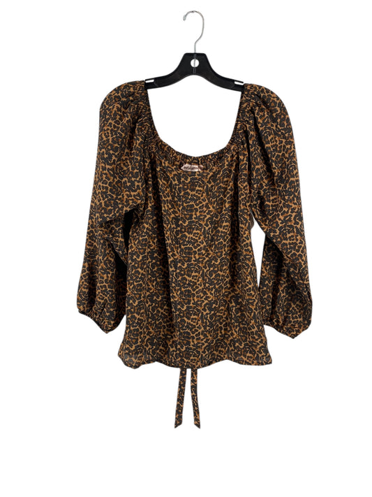 Top 3/4 Sleeve By Clothes Mentor In Animal Print, Size: S