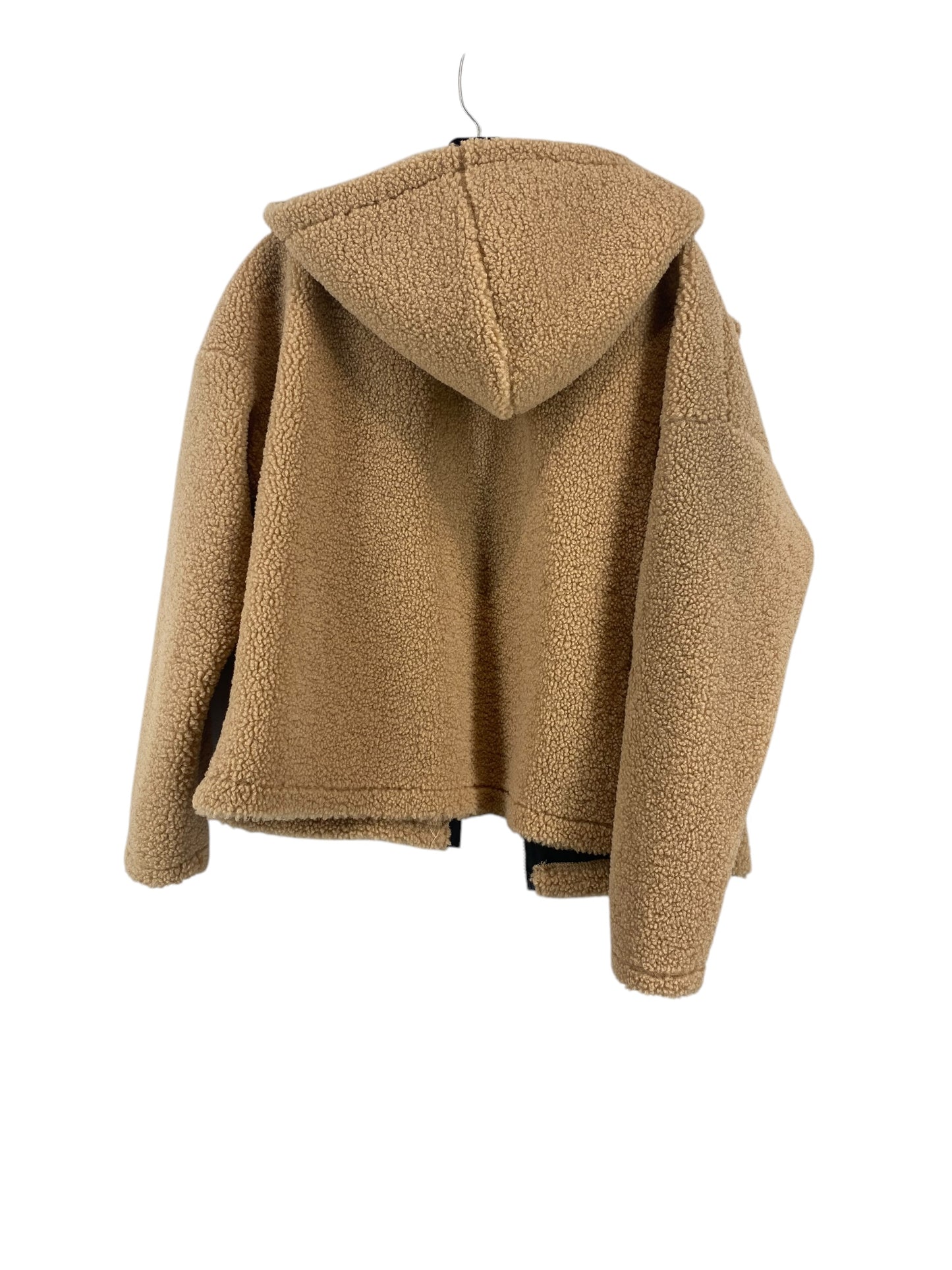 Jacket Fleece By Shein In Tan, Size: M