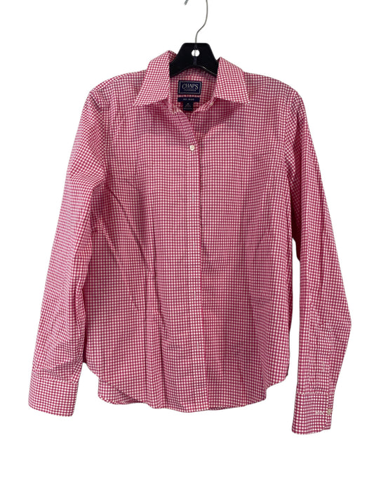 Top Long Sleeve By Chaps In Pink, Size: M