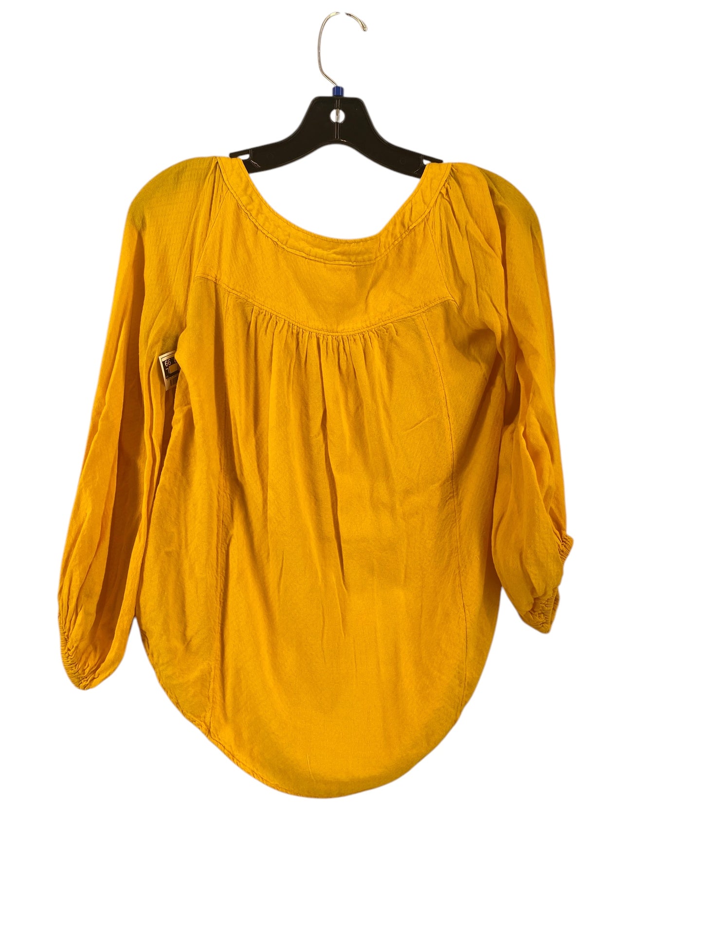 Top Long Sleeve By Maeve In Yellow, Size: 0