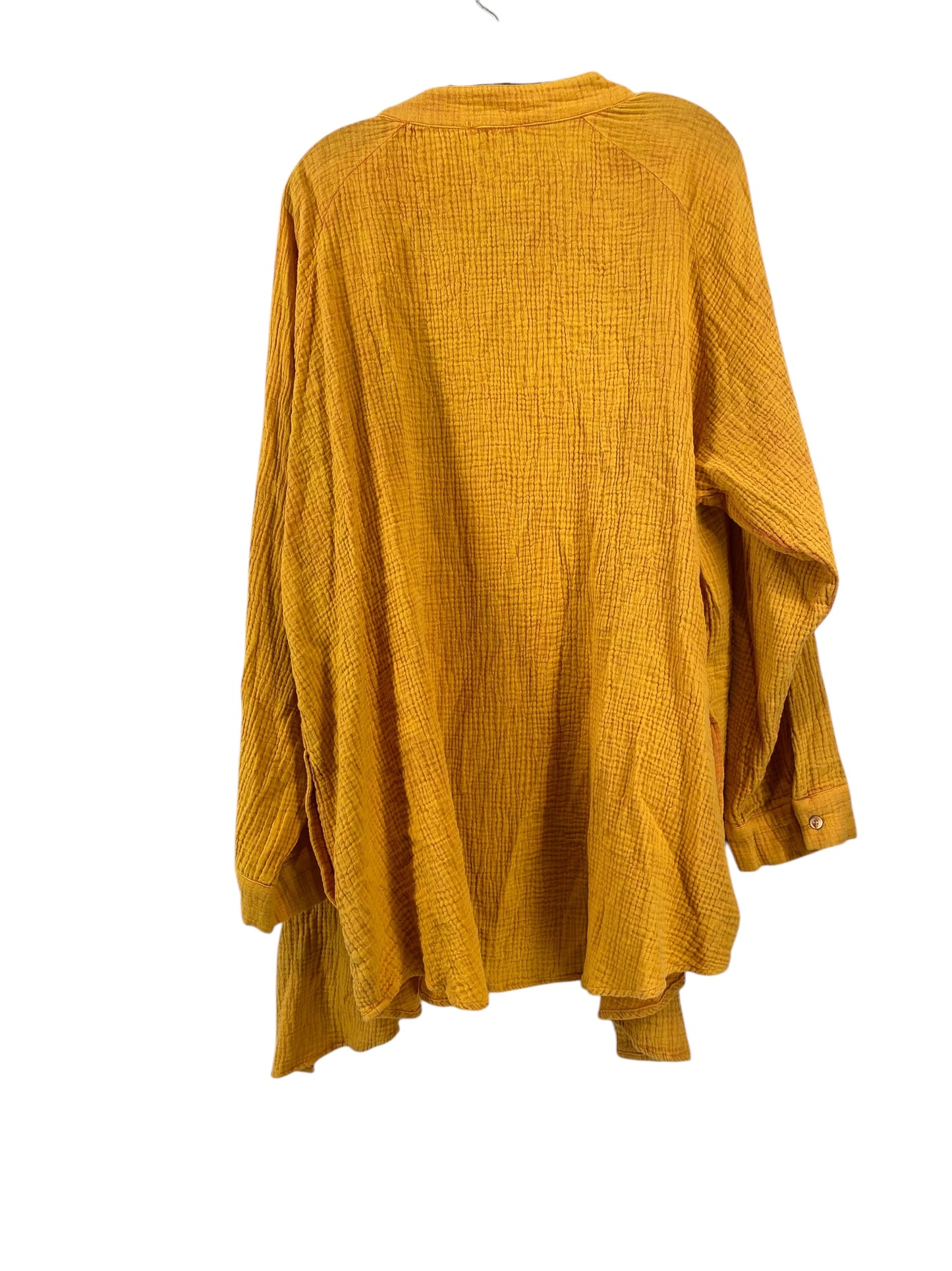 Top Long Sleeve By White Birch In Orange, Size: 1x