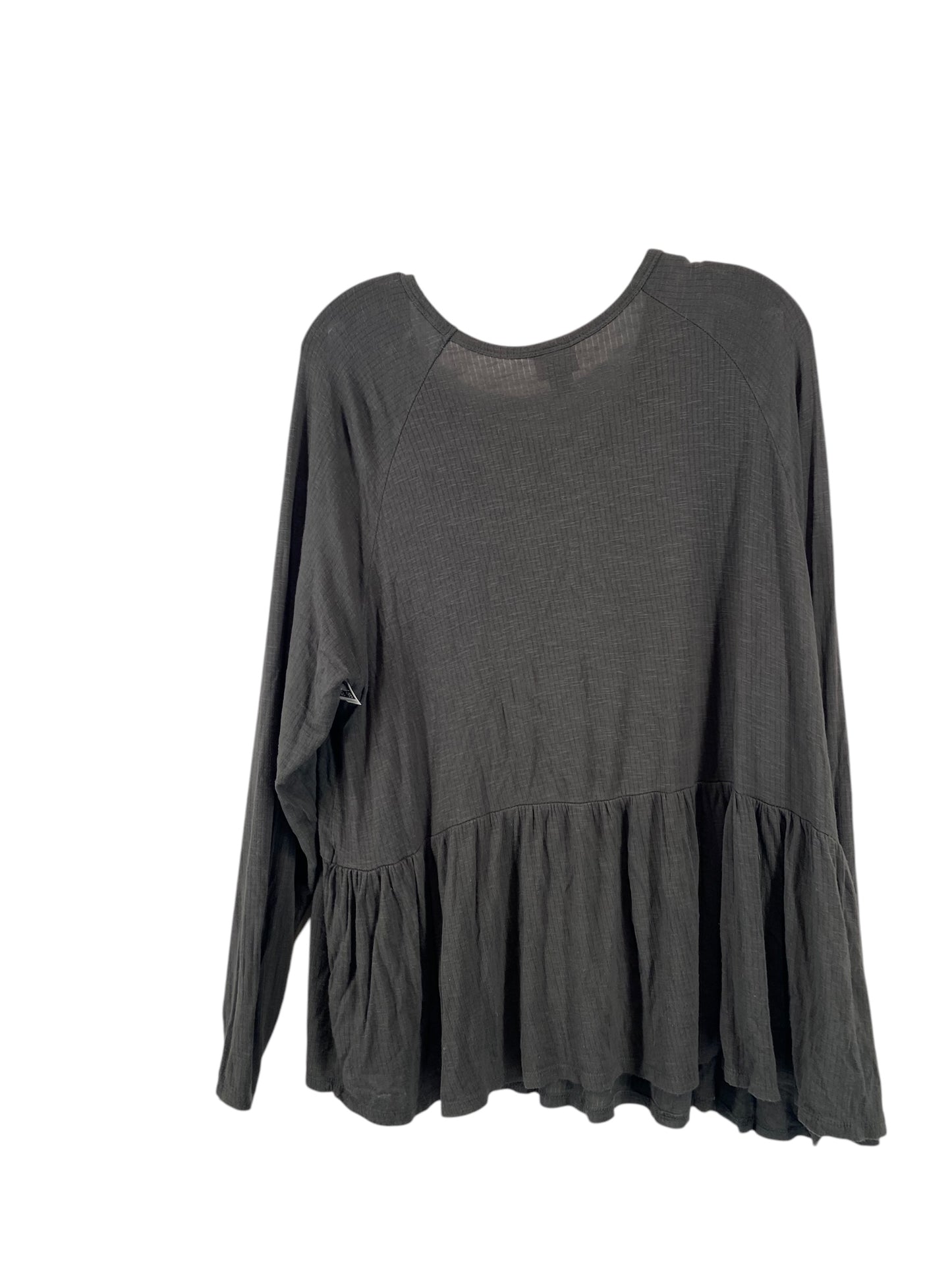 Top Long Sleeve Basic By Mossimo In Green, Size: Xxl