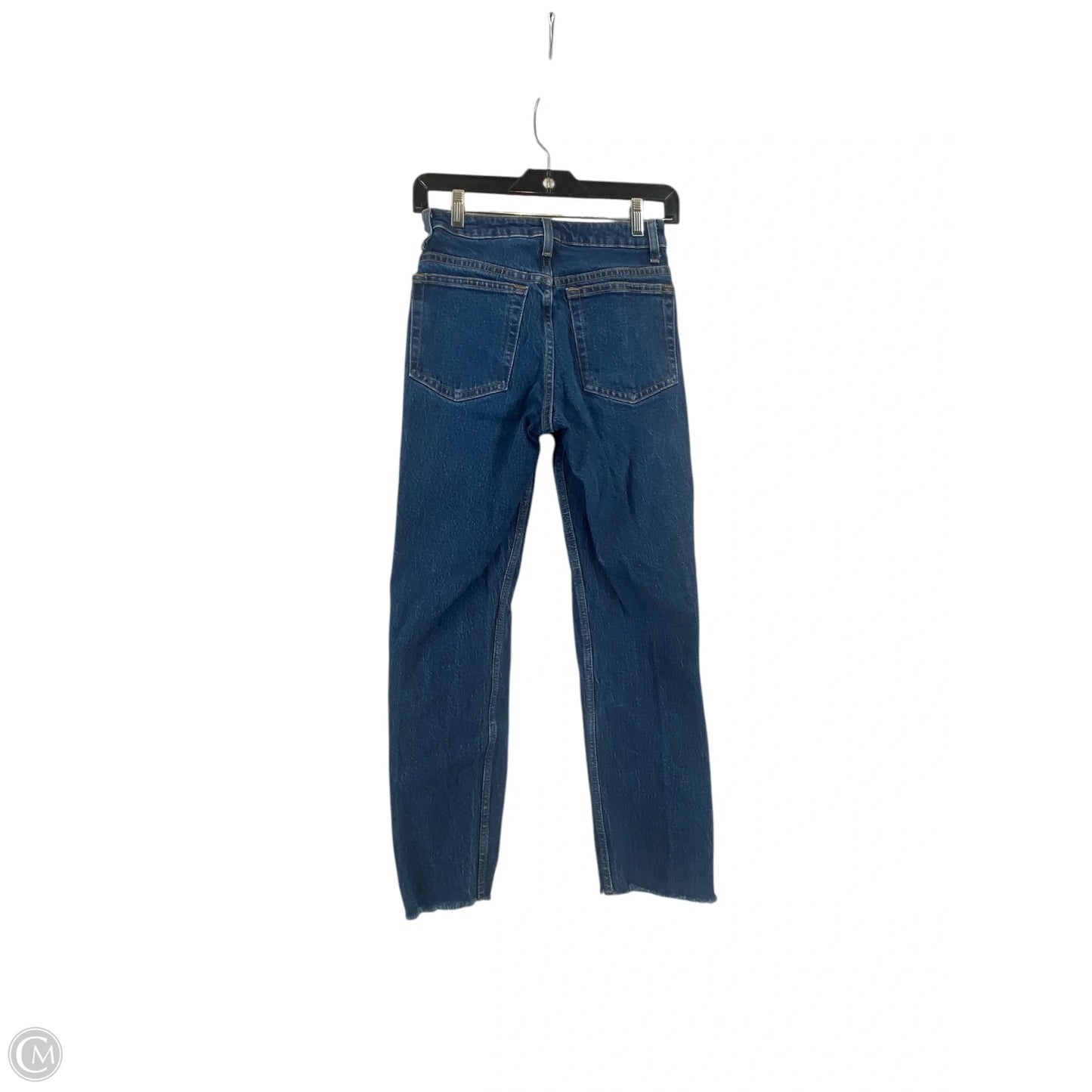 Jeans Straight By Top Shop In Blue Denim, Size: 0