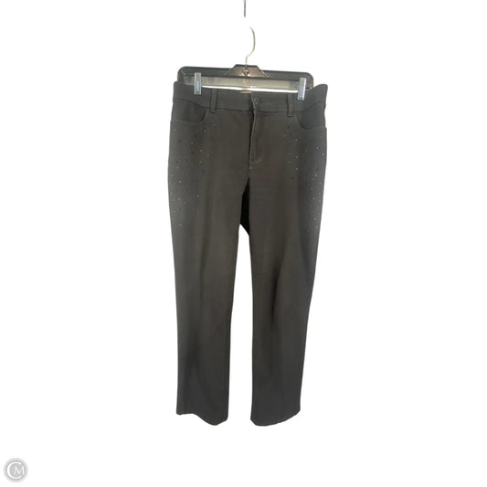 Jeans Cropped By Chicos In Black Denim, Size: 10