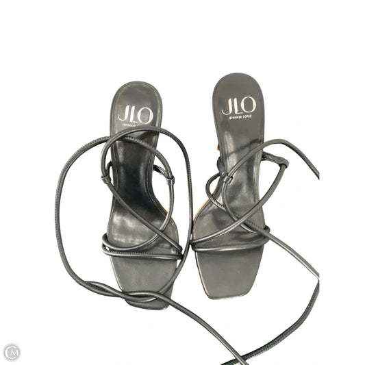 Sandals Heels Kitten By Jennifer Lopez In Black, Size: 10
