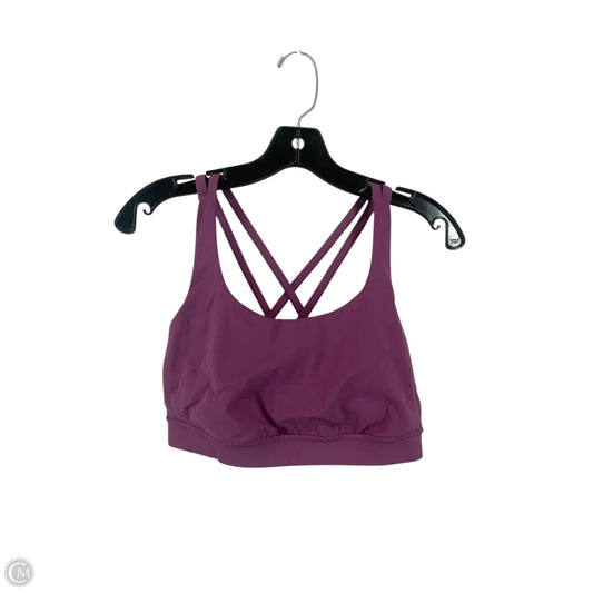 Athletic Bra By Lululemon In Purple, Size: 10
