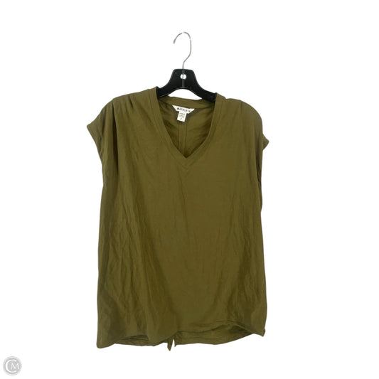 Athletic Top Short Sleeve By Athleta In Green, Size: S