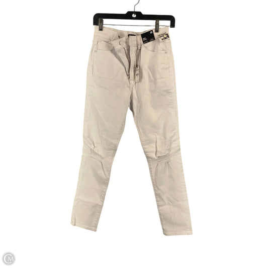 Jeans Skinny By Express In White Denim, Size: 6