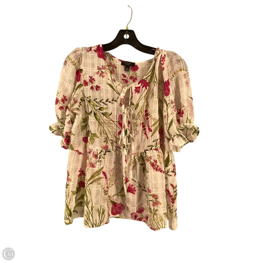 Top Short Sleeve By Cmc In Floral Print, Size: S