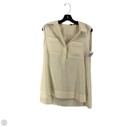Top Sleeveless By Ann Taylor In Cream, Size: M