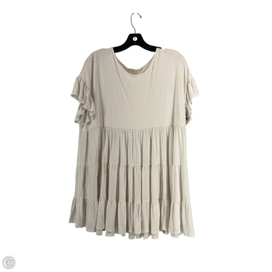 Top Short Sleeve By Cmc In White, Size: Xl