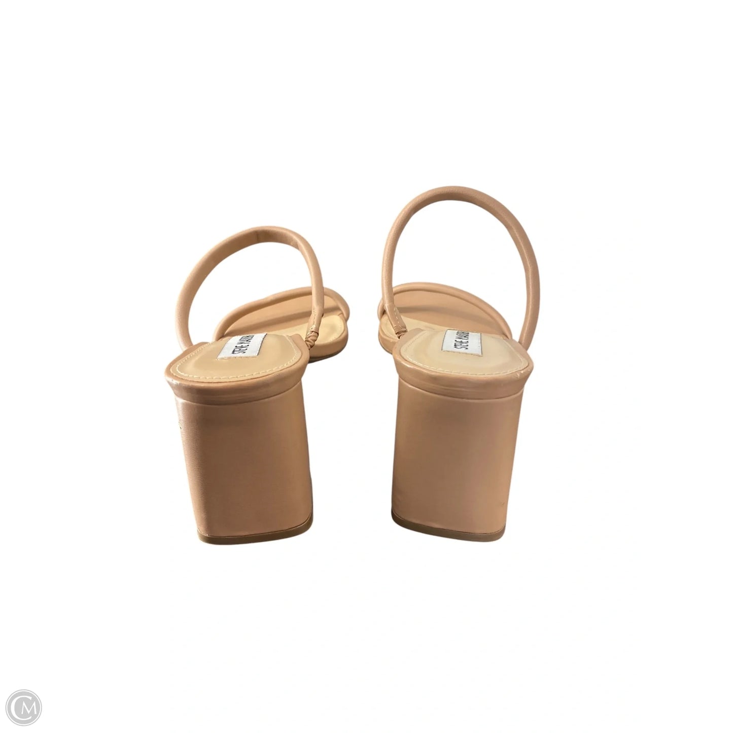 Sandals Heels Block By Steve Madden In Tan, Size: 7