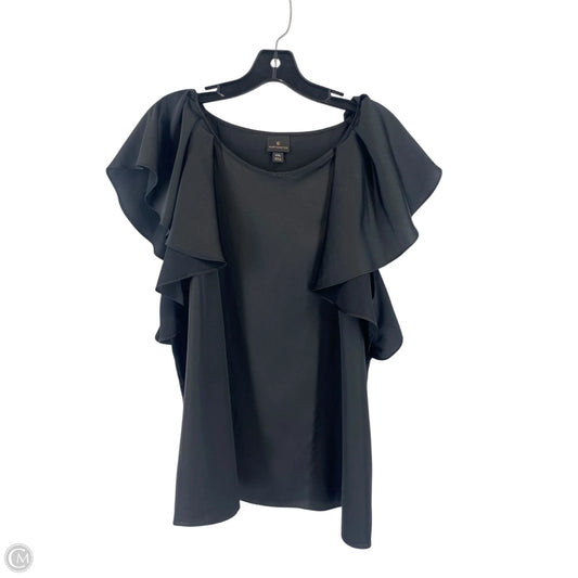Top Short Sleeve By Worthington In Black, Size: Xxl
