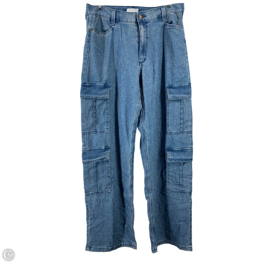 Jeans Straight By Sofia By Sofia Vergara In Blue Denim, Size: 12
