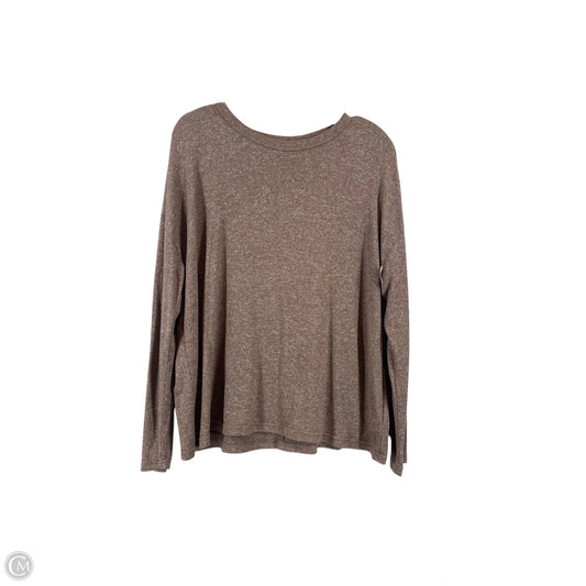 Top Long Sleeve Basic By Old Navy In Brown, Size: M