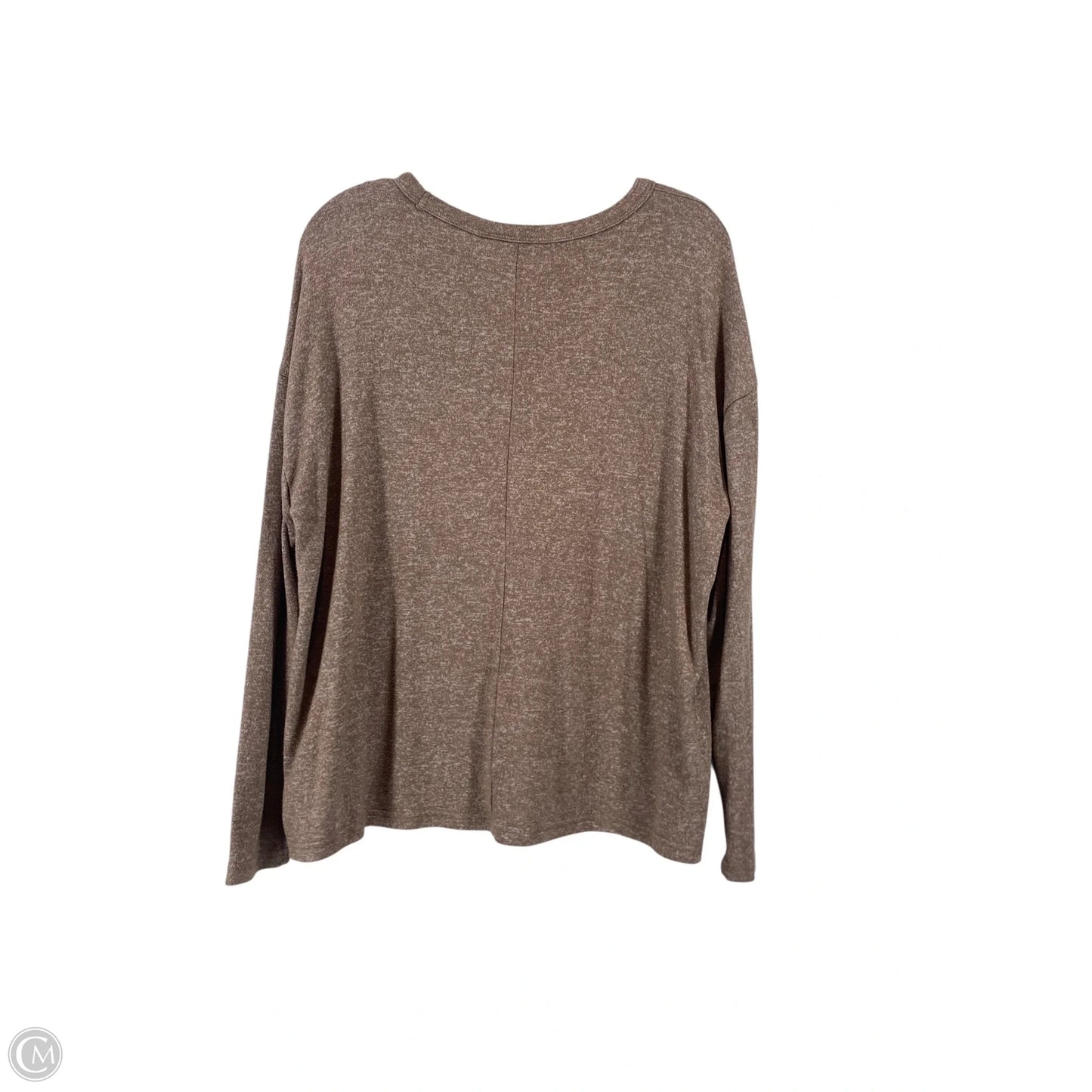 Top Long Sleeve Basic By Old Navy In Brown, Size: M