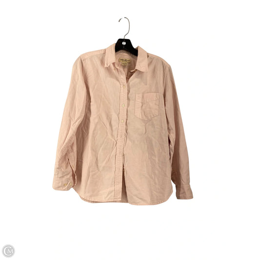 Top Long Sleeve By Eddie Bauer In Pink, Size: S