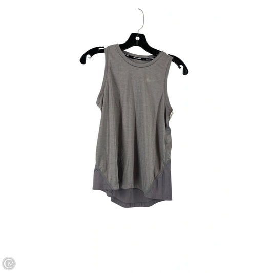 Athletic Tank Top By Nike In Grey, Size: S