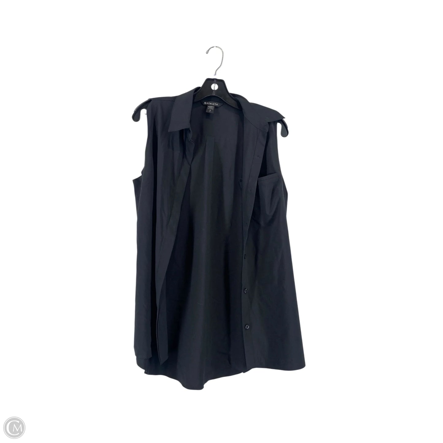 Top Sleeveless By Athleta In Black, Size: S