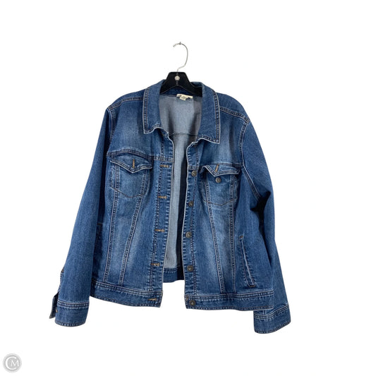 Jacket Denim By Style And Co Collection Women In Blue Denim, Size: 20