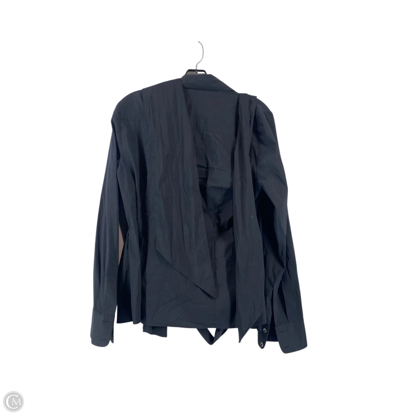 Blouse Long Sleeve By Ann Taylor In Black, Size: 14
