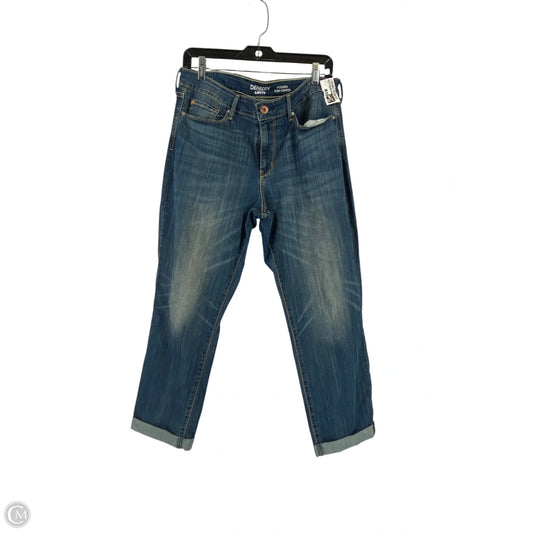 Jeans Cropped By Denizen By Levis In Blue Denim, Size: 14