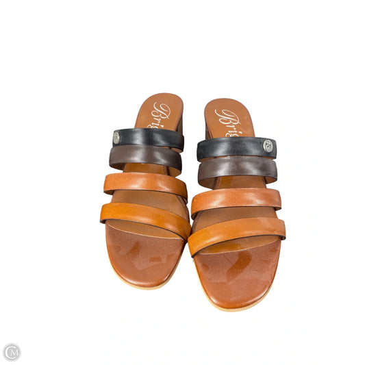 Sandals Heels Block By Brighton In Tan, Size: 6.5