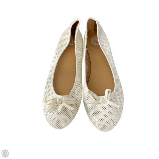 Shoes Flats By So In White, Size: 10