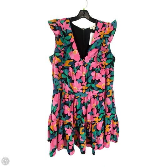 Dress Casual Short By Ee Some In Floral Print, Size: L