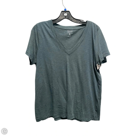 Top Short Sleeve Basic By Madewell In Green, Size: M