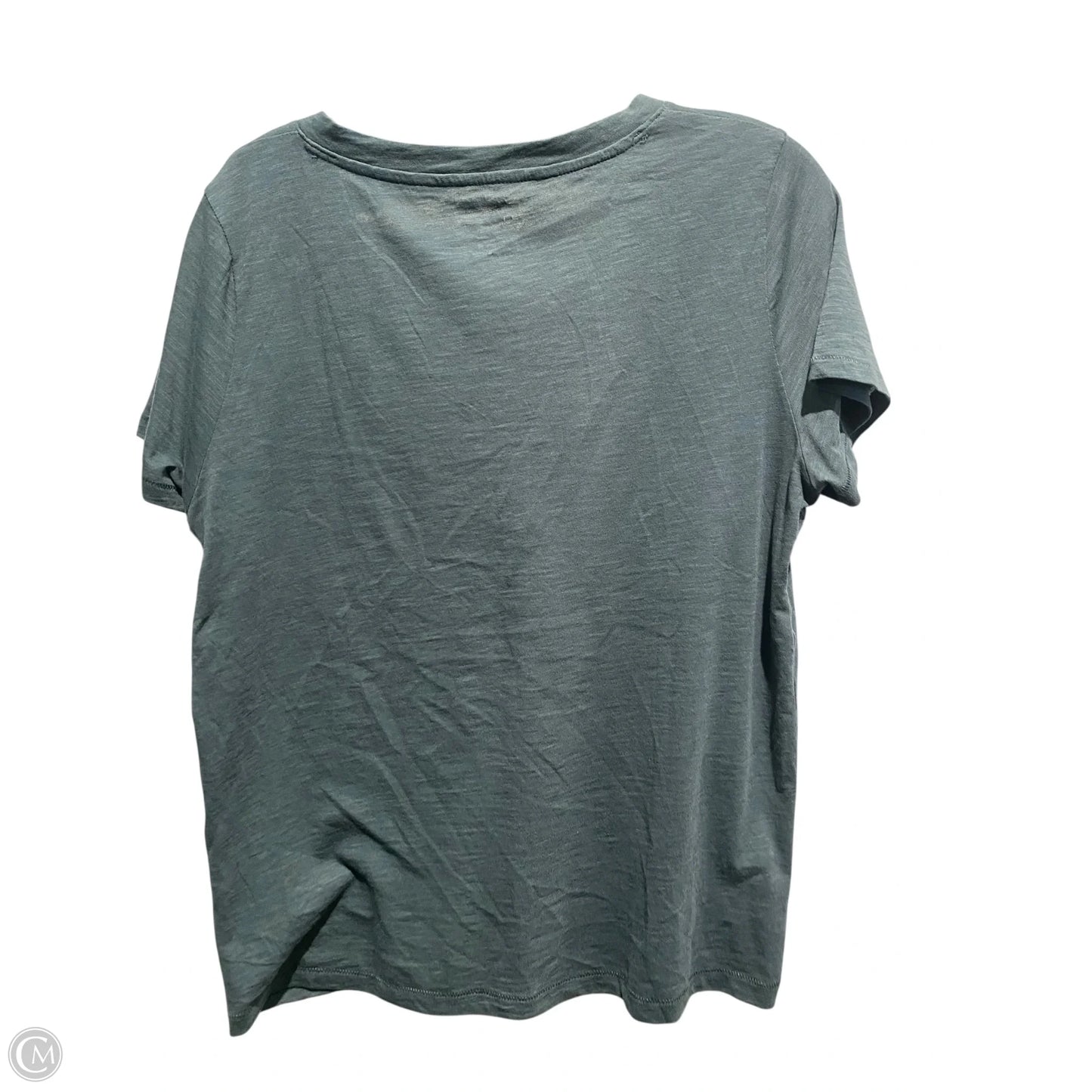 Top Short Sleeve Basic By Madewell In Green, Size: M
