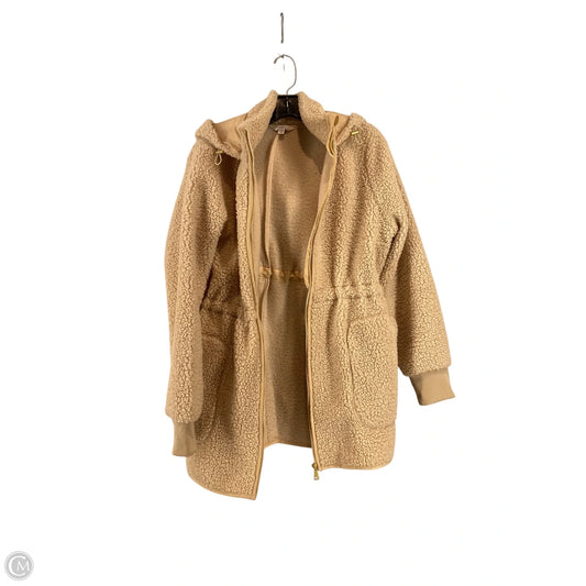 Jacket Faux Fur & Sherpa By Time And Tru In Tan, Size: M