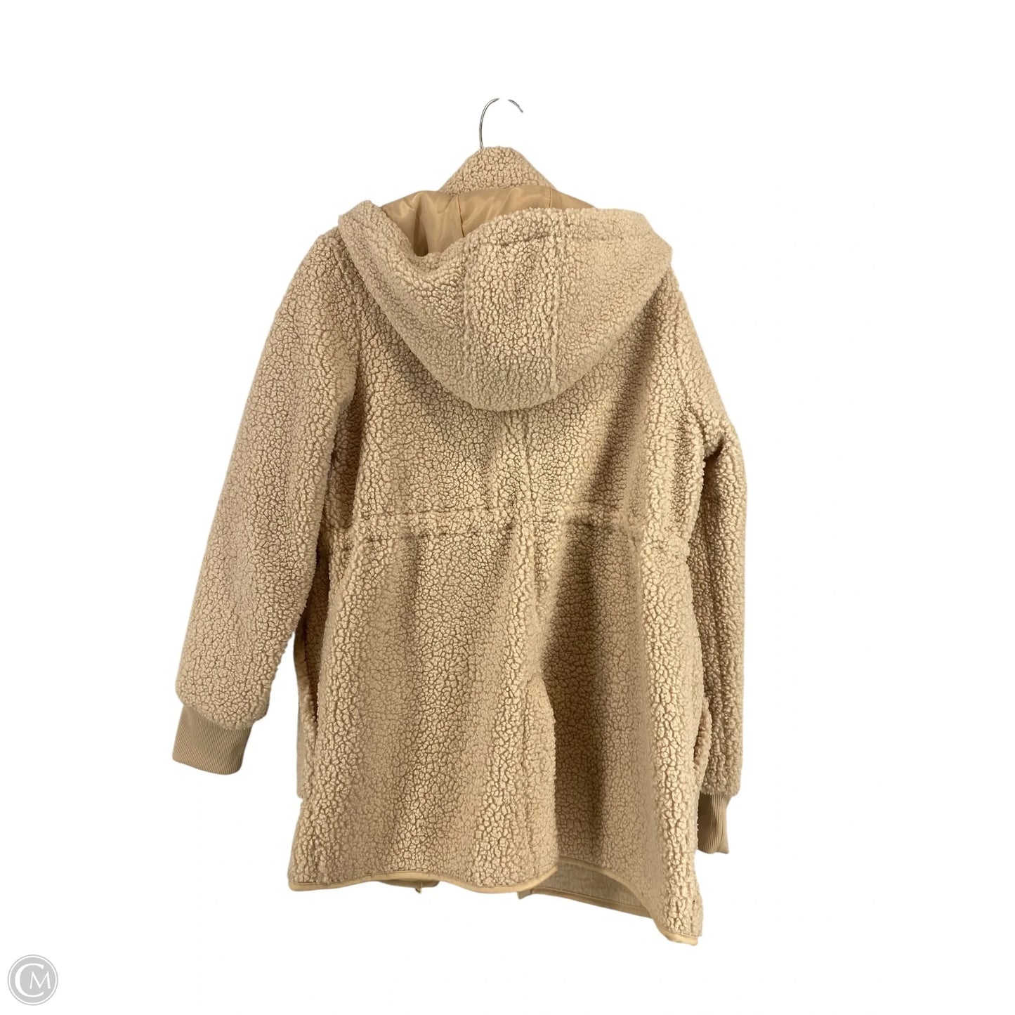 Jacket Faux Fur & Sherpa By Time And Tru In Tan, Size: M