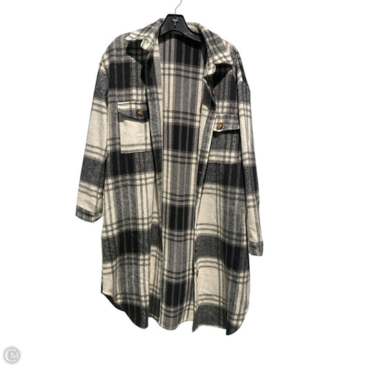Jacket Shirt By Cme In Plaid Pattern, Size: M