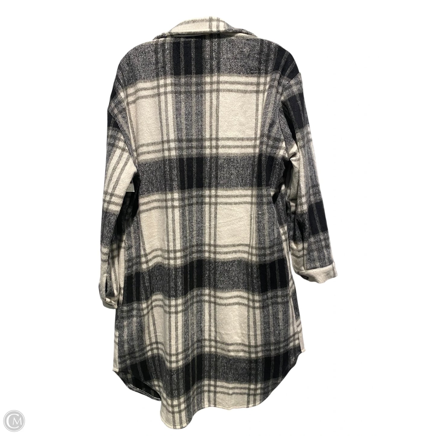 Jacket Shirt By Cme In Plaid Pattern, Size: M