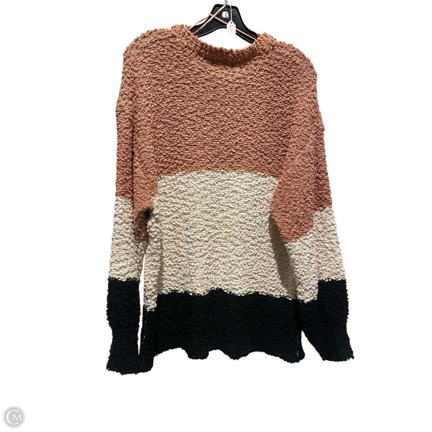 Top Long Sleeve By Cmc In Tan, Size: M