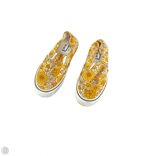 Shoes Sneakers By Vans In Yellow, Size: 10