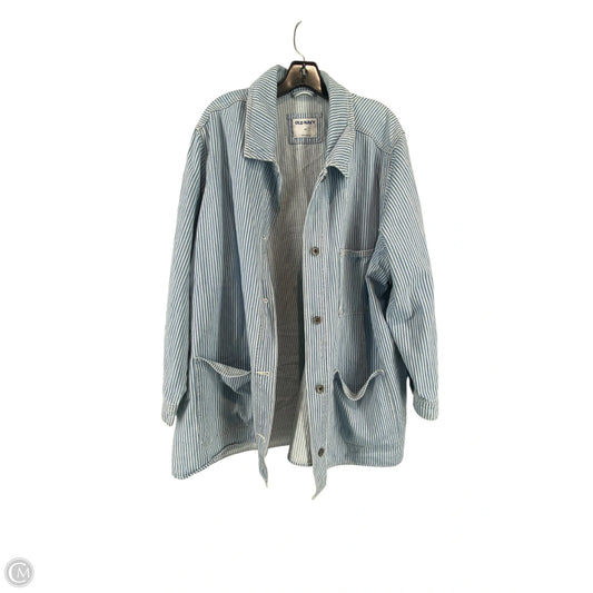 Jacket Shirt By Old Navy In Blue Denim, Size: 3x