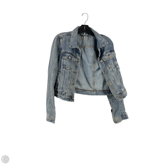 Jacket Denim By Free People In Blue Denim, Size: Xs