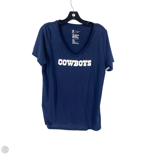 Top Short Sleeve Basic By Nfl In Nautical Print, Size: L